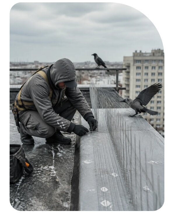 Защита от ворон под ключ в Донецке по цене от 5474 р. | Сенат-Днк